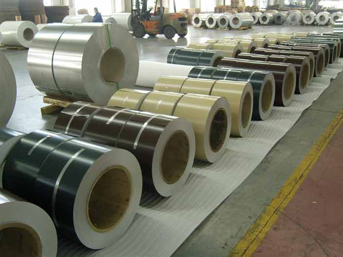 Weather resistant color-coated aluminum coil